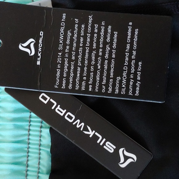 NWT Silkworld Men's Blue Floral Lined Swim Trunks Size XXL - Picture 5 of 6